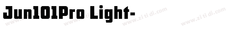 Jun101Pro Light字体转换